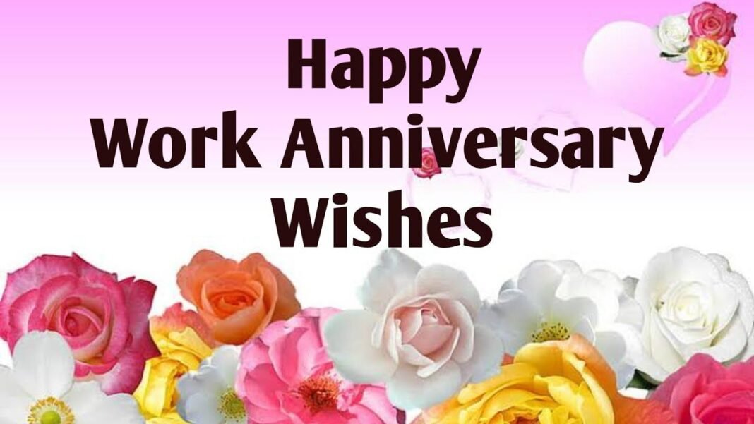 Simple work anniversary wishes