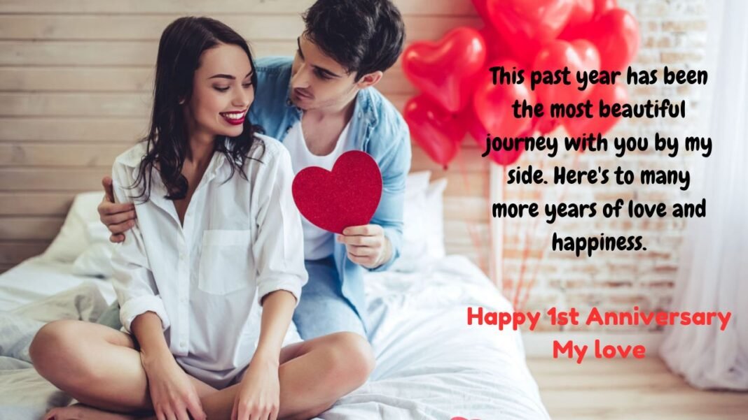 first anniversary wishes couples