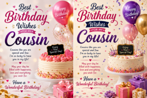 Best Birthday Wishes for Cousin
