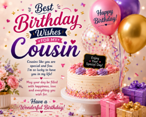 Best Birthday Wishes for Cousin
