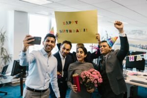Birthday wishes for colleague celebration at office