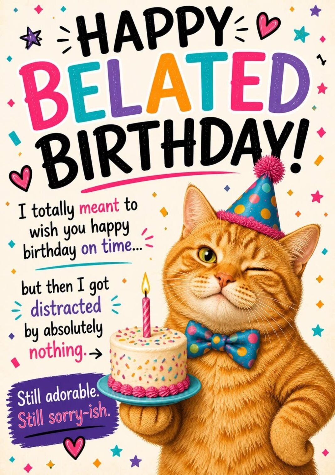 Best happy belated birthday wishes