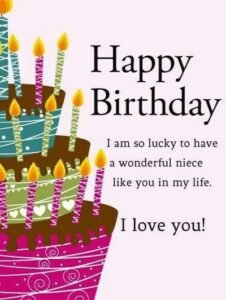 Best niece birthday wishes