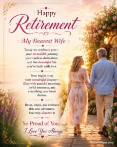 Retirement Wishes for Wife