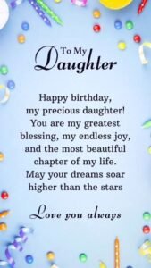 Best happy birthday wishes for daughter