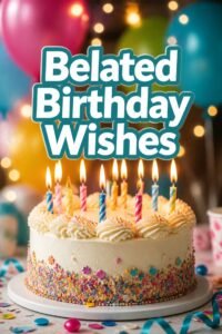 Best happy belated birthday wishes