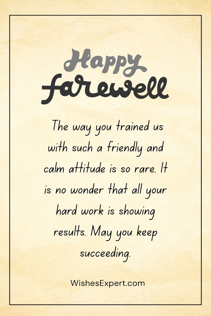 Farewell Messages for Leaving Job