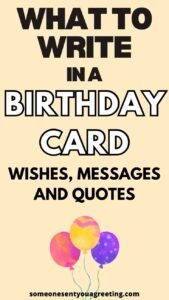 what to write on a birthday card