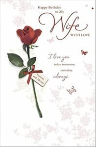birthday greetings to my wife