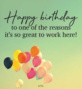 birthday wishes for coworker female