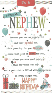 birthday wishes for a nephew