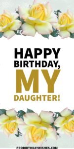 Best happy birthday wishes for daughter