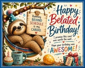 Best happy belated birthday wishes