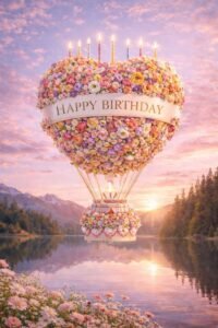 woman happy birthday