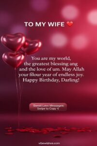 birthday greetings to my wife