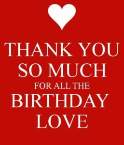thank you for the birthday wishes