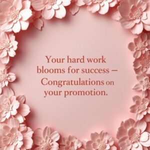 Congratulations on Promotion Messages