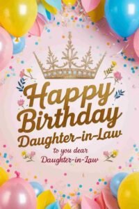 birthday wishes daughter in law