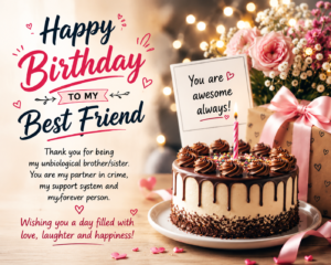 Happy Birthday Wishes for Best Friend