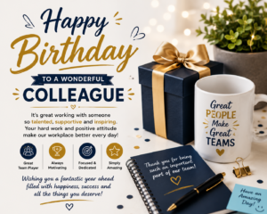 Best Birthday Wishes for Colleague