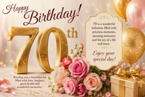 70 Birthday Wishes