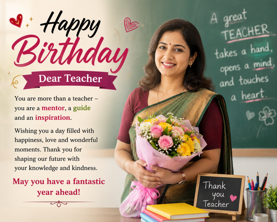 Best birthday wishes for teacher