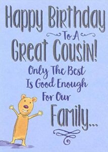 birthday greetings for cousin