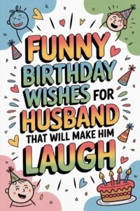 Short Funny Birthday Wishes for Husband from Wife