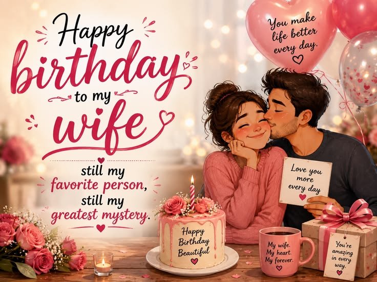 WhatsApp Birthday Wishes for Wife