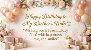 birthday wishes for my brother's wife