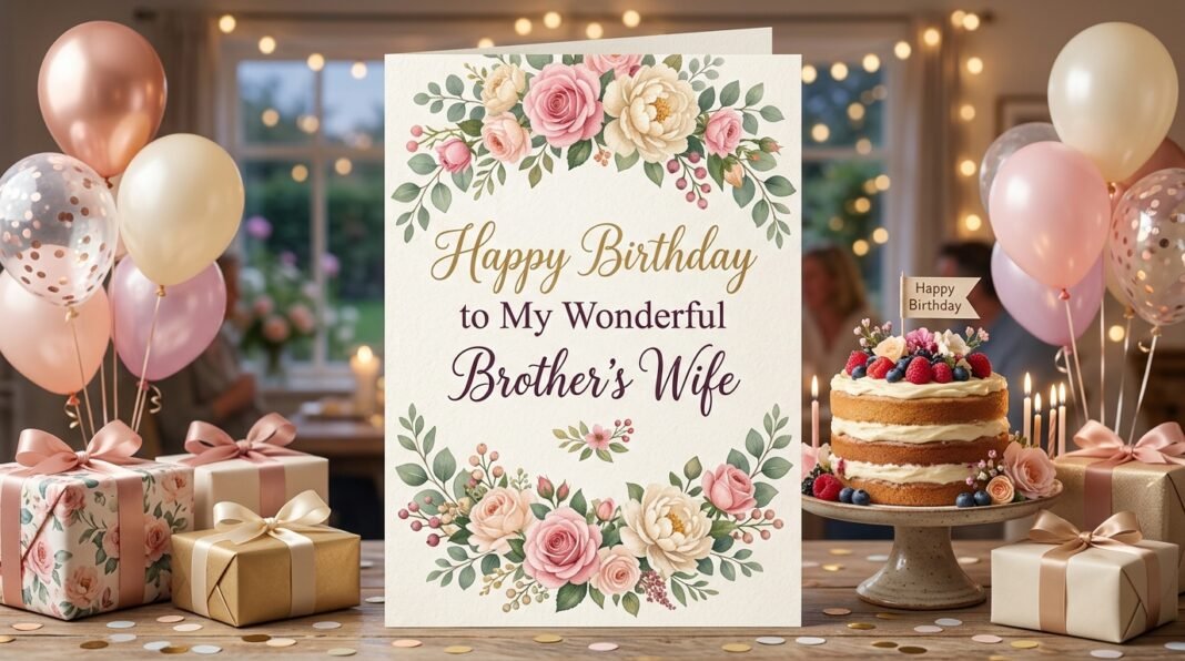 birthday wishes for my brother's wife