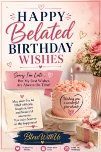 Belated Birthday Wishes for Wife