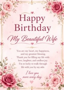 Heartfelt Birthday Wishes for Wife and Mom
