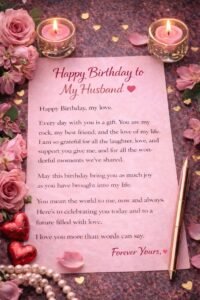 50th Birthday Wishes for Husband from Wife