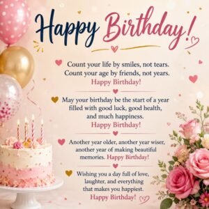 Cute Birthday Wishes for Wife