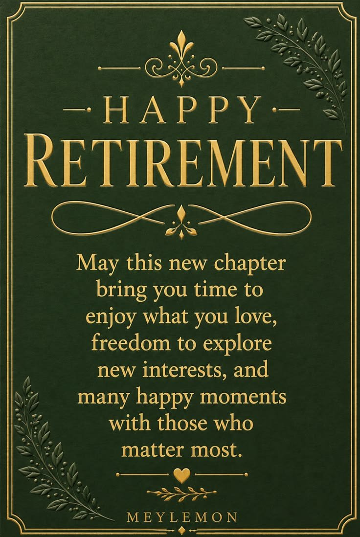 Retirement Wishes for Government Employee