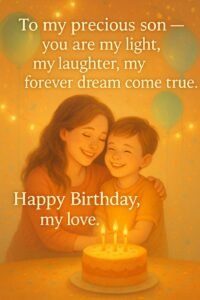 birthday wishes for son from mom