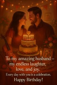 Birthday wishes for husband from wife funny