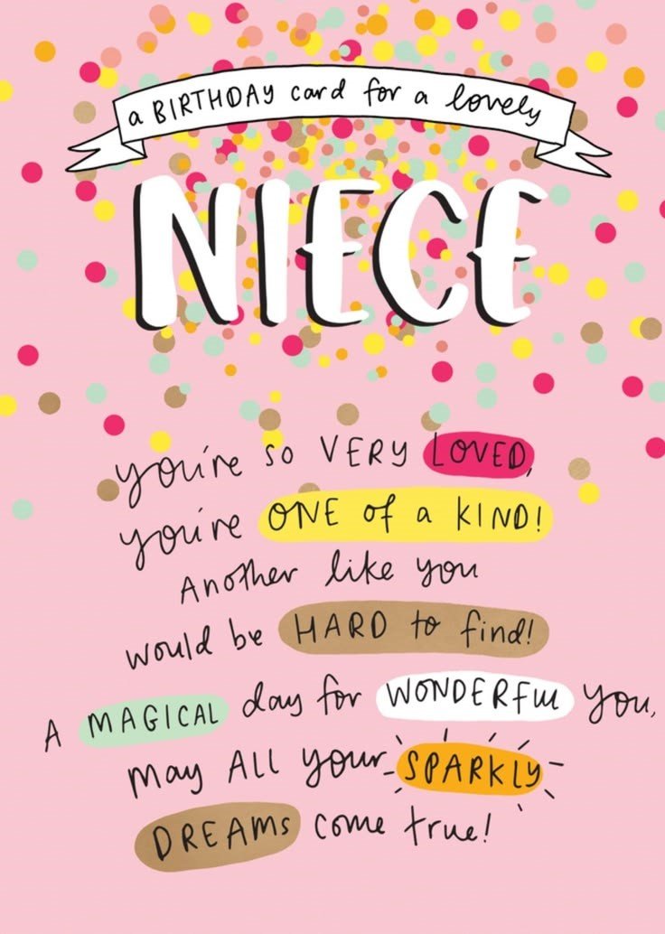 birthday wishes for a special niece