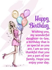 birthday wishes daughter in law