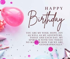 Birthday Wishes for Long Distance Wife