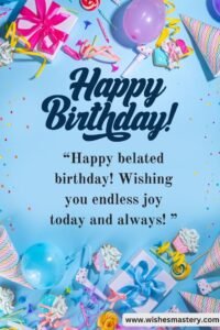 Belated Birthday Wishes for Wife