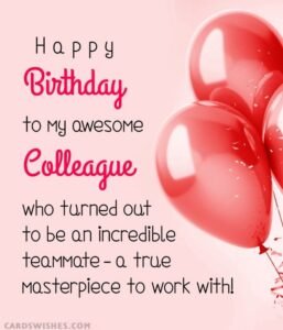 birthday wishes for coworker female
