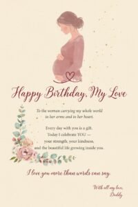 Birthday Wishes for My Pregnant Wife