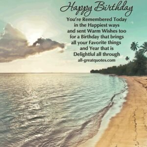 beach birthday wishes