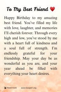 birthday poem for best friend