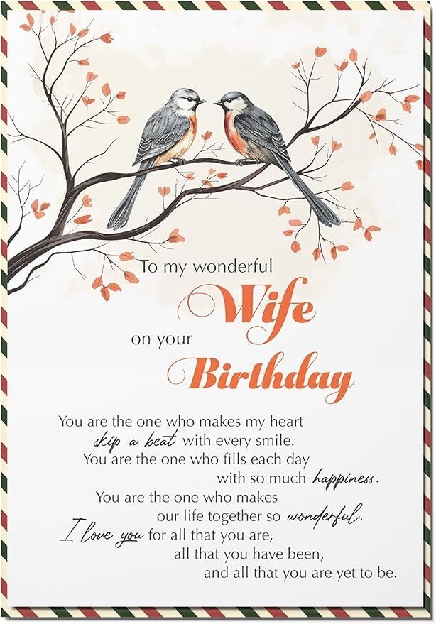 birthday greetings to my wife