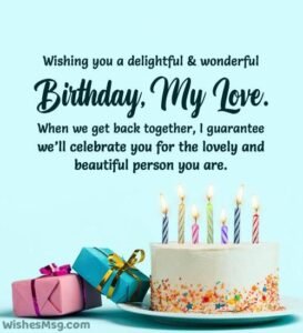 Birthday Wishes for Long Distance Wife