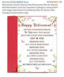 Retirement Wishes for Government Employee