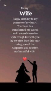 Heart Touching Birthday Wishes For Long Distance Wife